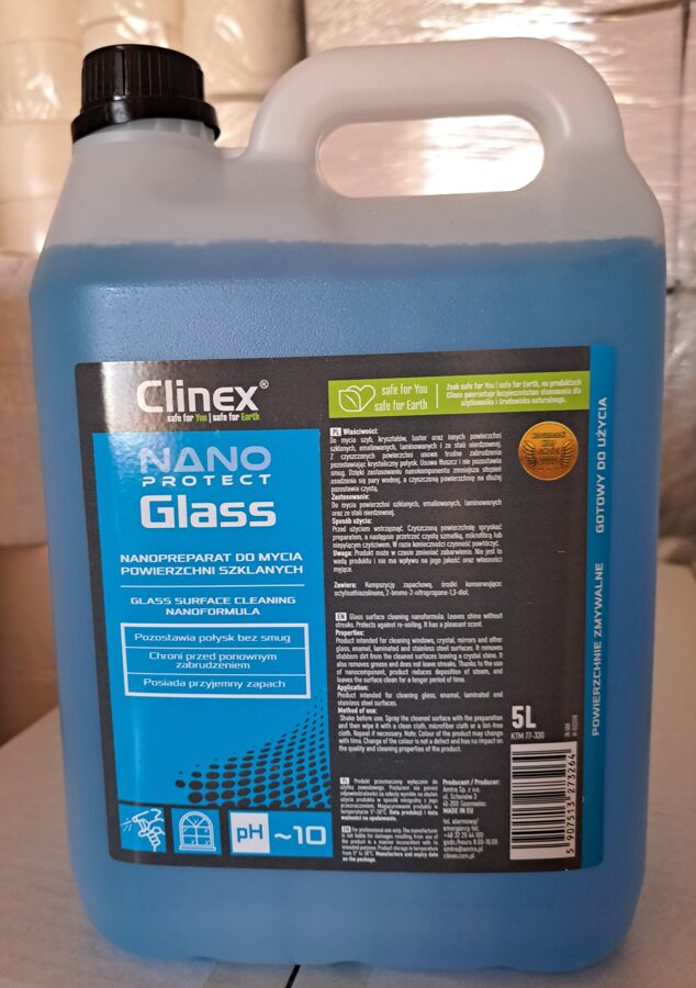 cp-77-330 Clinex Nano Protect Glass, stikla virsmu tīrīšanas līdzeklis,  5L, cena ar PVN