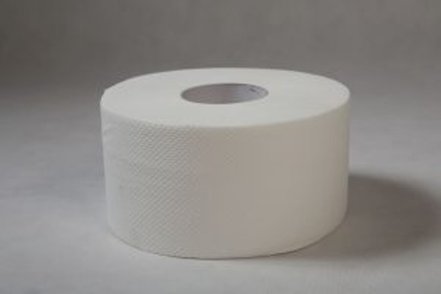 TC2321 Divslāņu tualetes papīrs, balts, 2-slāņu, 111m, ø15cm, 16g/cm2, no vidus velkamie ruļļi, 100% celuloze, (12gab/iepak.)
